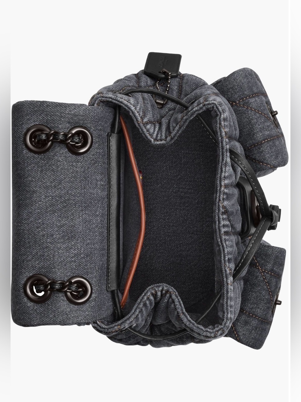 COACH
Tabby Quilted
Denim Backpack. New no tag - Picture 5 of 12